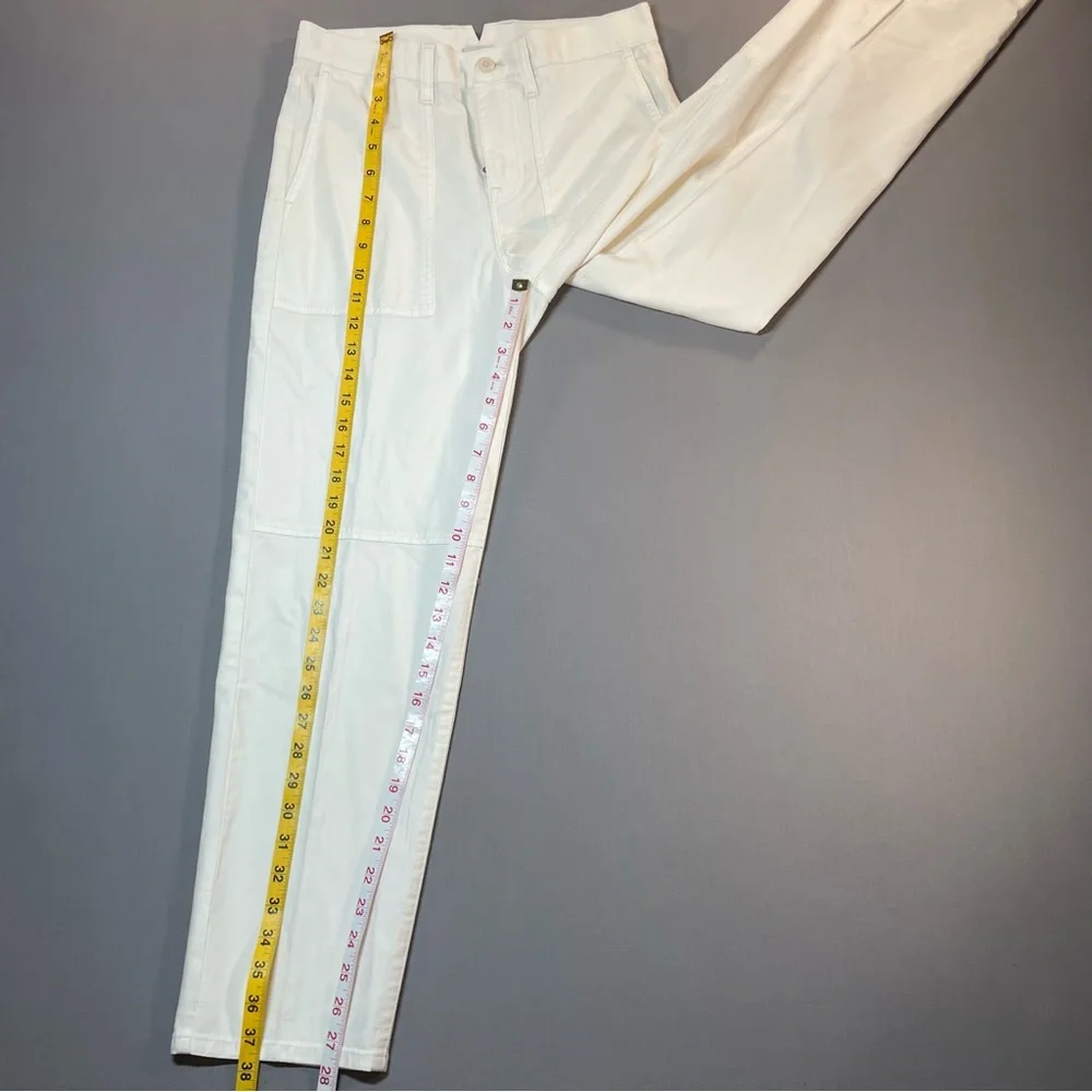 J Crew Chino Twill Garment-Dyed Cargo Pant; Cotton/Linen Blend - Womens 26
